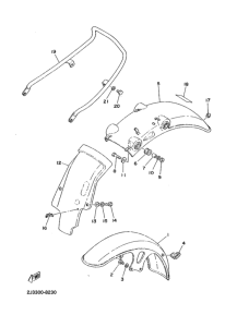 SR400 ﾌﾛﾝﾄﾌｴﾝﾀﾞ. ﾘﾔﾌｴﾝﾀﾞ
