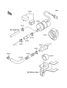 ZX1100 Топливный насос
