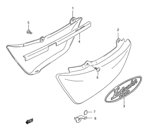 VS1400 Обтекатель задний