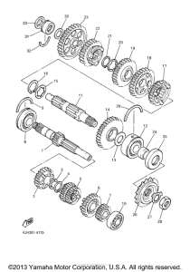 YZF600RMC Трансмиссия