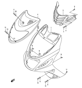AY50 Front leg shield