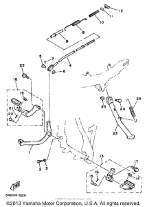 BW200ET Подножки