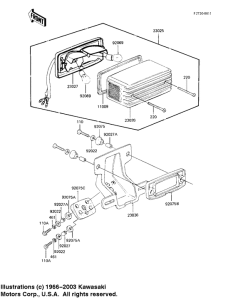 KZ1100 Taillight unit ass`y