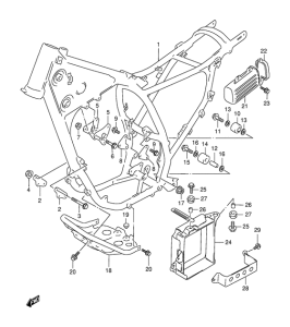 DR350 Frame comp