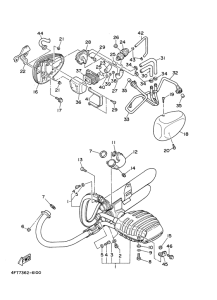 XV535 Выхлопная система