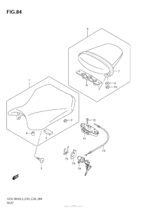 GSX-R600 Сиденье