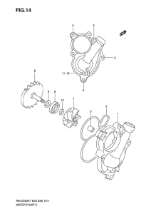 RM-Z250 Водяная помпа