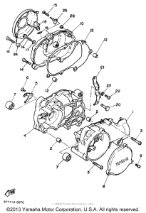 PW50A Картер двигателя