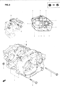 DR250 Картер двигателя