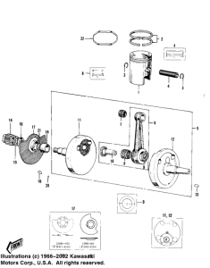  Crankshaft / piston / rotary valve