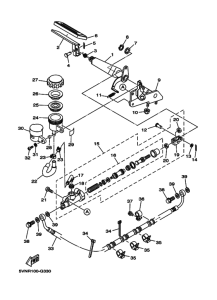 XV1700AS Задний торм цилиндр