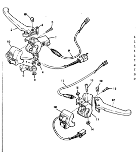 CW50 Handle switch. lever