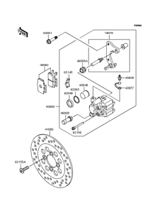 KL110 Передний тормоз
