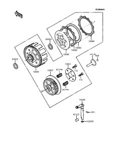 KMX50 Сцепление