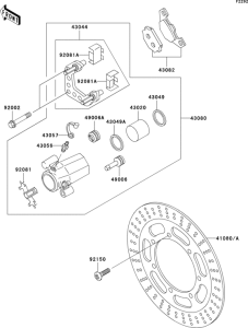 EN500 Передний тормоз