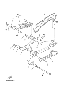 TTR90ET Rear arm & suspension