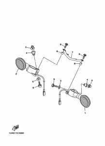 XV1900CU Поворотники