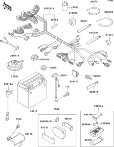 ZX750 Электрика