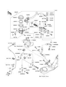 ZX1400 Главный тормозной цилиндр