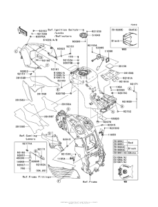 ZX1400 Топливный бак