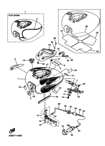 XVS1100A XVS11AY Tank fuel
