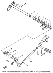 SRX250TC Вал переключения