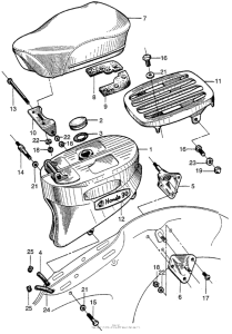 CT90 Fuel tank + carrier