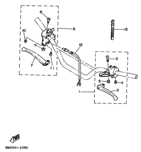 DT50MX Handle switch. lever