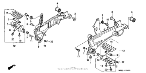 ST1100P Подножки