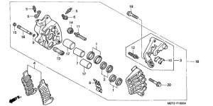 XL1000V Передний суппорт