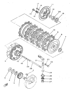 SR250 Сцепление