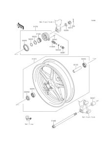 KL110 Переднее колесо