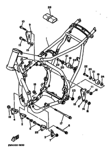 YZ490 YZ490U Frame comp