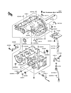 ZX400 Картер двигателя