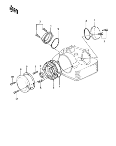KZ250 Cylinder head covers