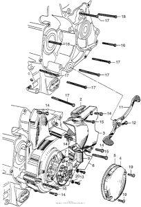 CA102 Points + left crankcase cover