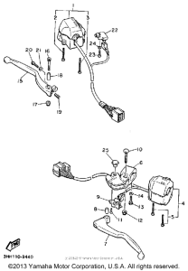 FZR600RD Рулевые переключатели