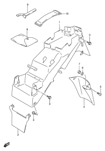 GSF600 Заднее крыло
