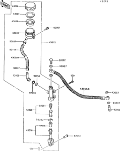 ZG1200 Задний торм цилиндр