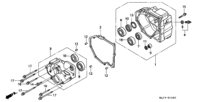 ST1100 Задний кожух картера