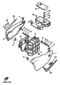 XJ550 Side cover. tool