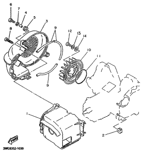 CY50R Air shroud. fan