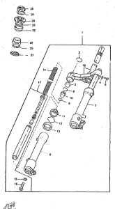 CW50RSP Передняя вилка