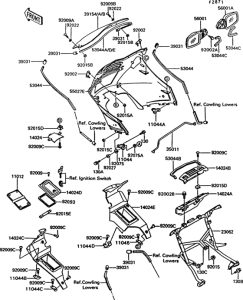 ZG1000 Cowling(1 / 2)(zg1000-a7 / a8)