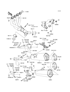 ZX1400 Глушитель