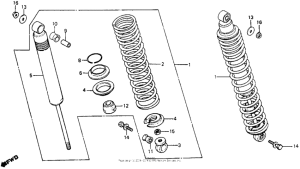 XR200 Задние амортизаторы