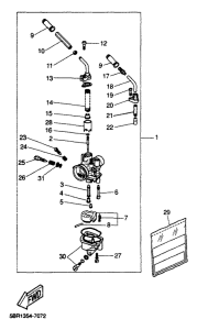 YQ50 Карбюратор