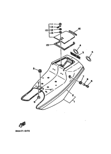 YSR80 YSR80A Боковая крышка