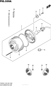 TU250 Задний фонарь