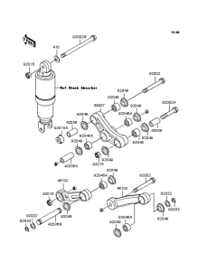 ZX900 Задняя подвеска